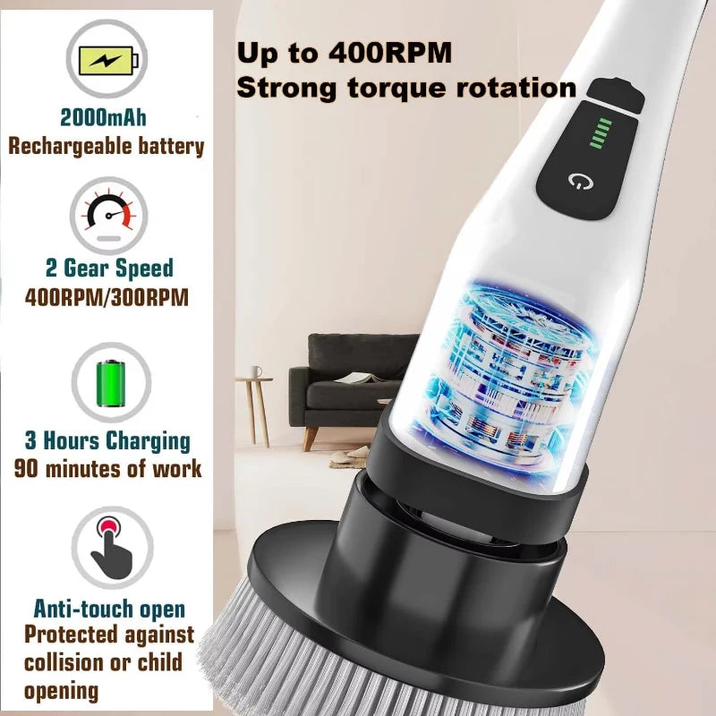 PowerSpin Pro Cordless Home Scrubber