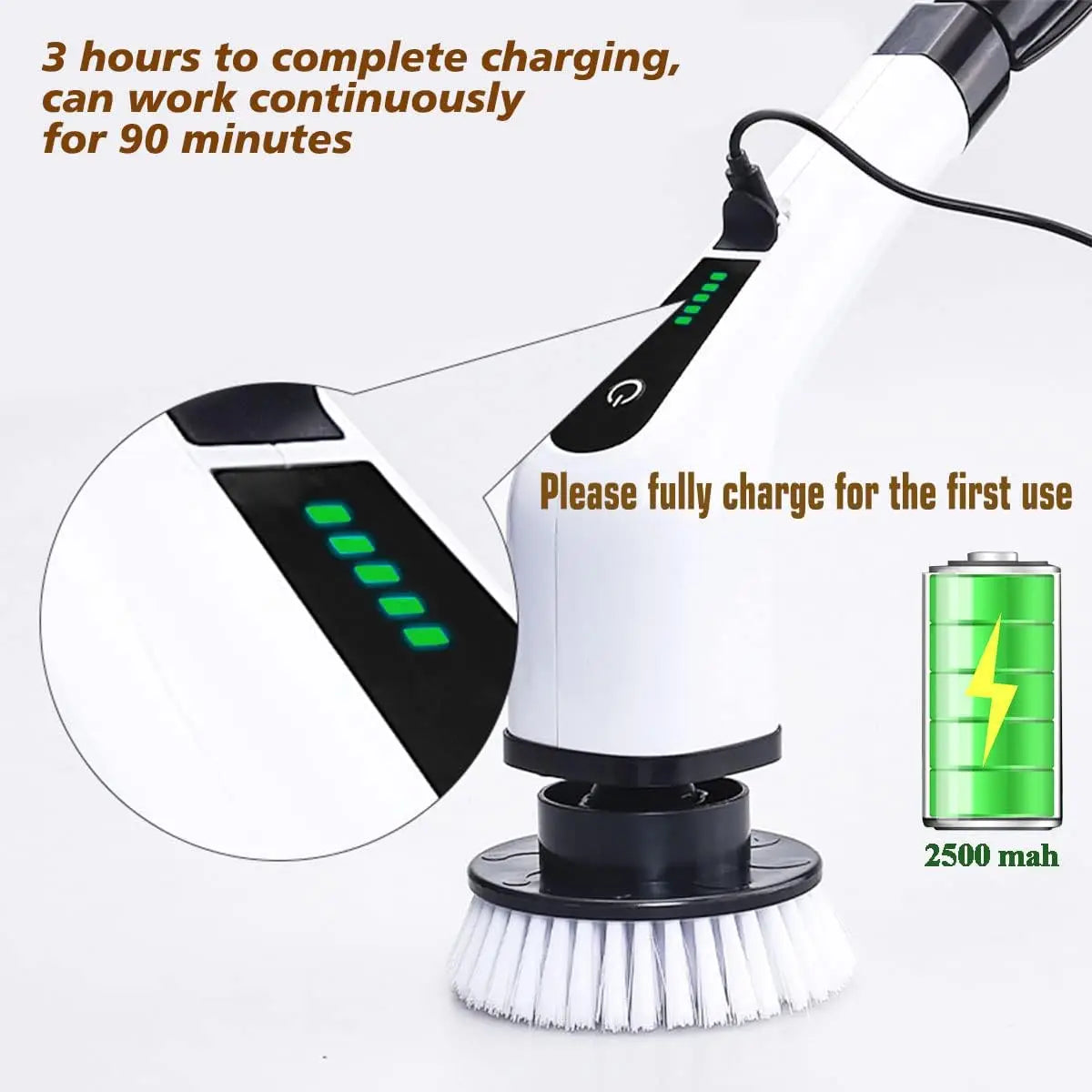 PowerSpin Pro Cordless Home Scrubber